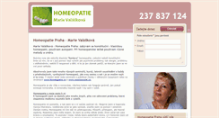 Desktop Screenshot of homeopat-valaskova.cz